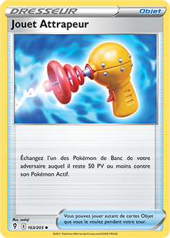 Carte Pokémon Peu commune Jouet Attrapeur 163/203 de la série Évolution Céleste