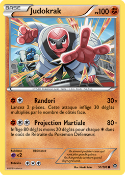 Carte Pokémon Commune Judokrak 51/101 de la série Explosion Plasma