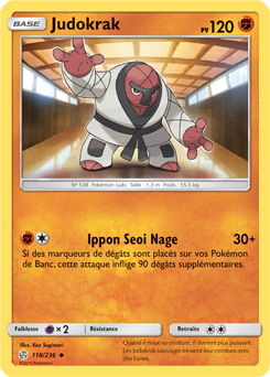 Carte Pokémon Judokrak 118/236 de la série Éclipse Cosmique en vente au meilleur prix