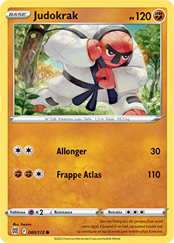 Carte Pokémon Judokrak 080/172 de la série Stars Étincelantes en vente au meilleur prix