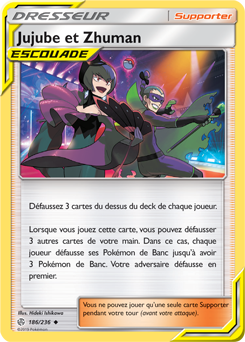 Carte Pokémon Jujube et Zhuman 186/236 de la série Éclipse Cosmique en vente au meilleur prix