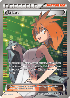 Carte Pokémon Dresseur Full Art Juliette 161/162 de la série Impulsion Turbo
