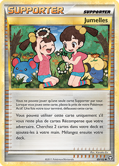 Carte Pokémon Peu commune Jumelles 89/102 de la série Triomphe