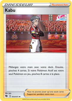 Carte Pokémon Kabu 055/073 de la série La Voie du Maître en vente au meilleur prix