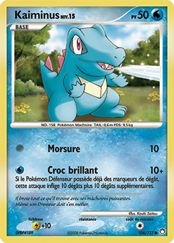 Carte Pokémon Commune Kaiminus 106/123 de la série Trésors Mystérieux