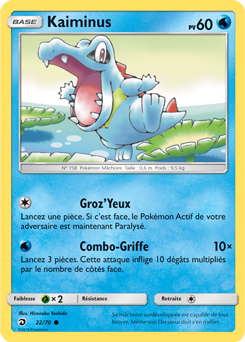Carte Pokémon Commune Kaiminus 22/70 de la série Majesté des Dragons