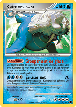 Carte Pokémon Rare Kaimorse 36/111 de la série Rivaux Émergents