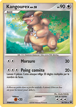 Carte Pokémon Kangourex 38/100 de la série Aube Majestueuse en vente au meilleur prix