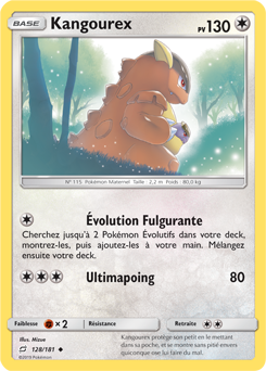 Carte Pokémon Kangourex 128/181 de la série Duo de Choc en vente au meilleur prix