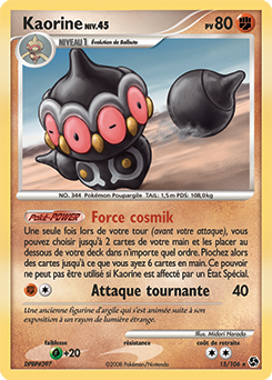 Carte Pokémon Rare Kaorine 15/106 de la série Duels au Sommet