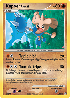 Carte Pokémon Kapoera 101/146 de la série Eveil des Légendes en vente au meilleur prix
