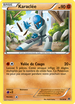 Carte Pokémon Peu commune Karaclée 59/98 de la série Pouvoirs Émergents