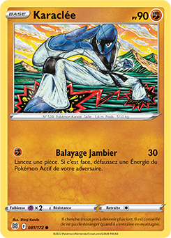 Carte Pokémon Communes Karaclée 081/172 de la série Stars Étincelantes