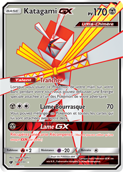 Carte Pokémon Katagami GX 106/111 de la série Invasion Carmin en vente au meilleur prix