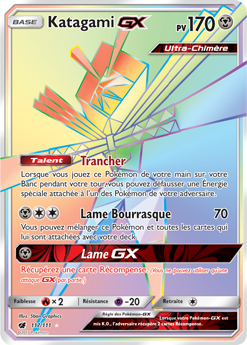 Carte Pokémon Katagami GX 117/111 de la série Invasion Carmin en vente au meilleur prix