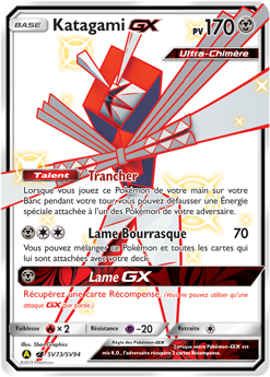 Carte Pokémon Katagami GX SV73/SV94 de la série Destinées Occultes en vente au meilleur prix
