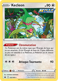 Carte Pokémon Kecleon 122/198 de la série Règne de Glace en vente au meilleur prix