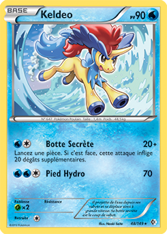 Carte Pokémon Keldeo 48/149 de la série Frantières Franchies en vente au meilleur prix