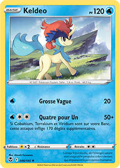 Carte Pokémon Keldeo 046/195 de la série Tempête Argentée en vente au meilleur prix