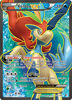 Carte Pokémon Keldeo EX 142/149 de la série Frantières Franchies en vente au meilleur prix