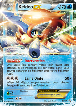 Carte Pokémon Promo Keldeo EX BW61 de la série Promos Noir & Blanc