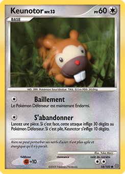 Carte Pokémon Commune Keunotor 54/100 de la série Tempête