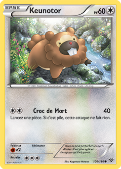 Carte Pokémon Commune Keunotor 106/146 de la série X&Y