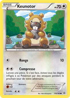 Carte Pokémon Keunotor 116/160 de la série Primo Choc en vente au meilleur prix