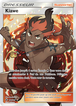 Carte Pokémon Kiawe 144/147 de la série Ombres Ardentes en vente au meilleur prix