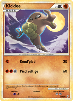 Carte Pokémon Commune Kicklee 58/95 de la série Appel des Légendes