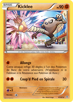 Carte Pokémon Rare Kicklee 47/83 de la série Générations