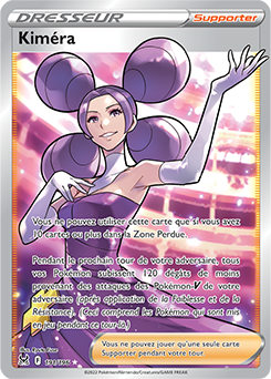 Carte Pokémon Dresseur Full Art Kimera 191/196 de la série Origine Perdue