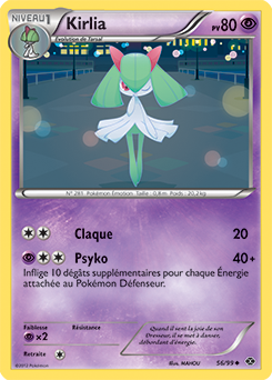 Carte Pokémon Kirlia 56/99 de la série Destinées Futures en vente au meilleur prix