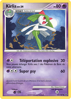 Carte Pokémon Kirlia 51/127 de la série Platine en vente au meilleur prix