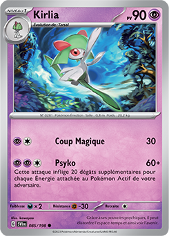 Carte Pokémon Kirlia 085/198 de la série Écarlate et Violet en vente au meilleur prix