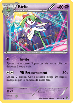 Carte Pokémon Kirlia 69/162 de la série Impulsion Turbo en vente au meilleur prix