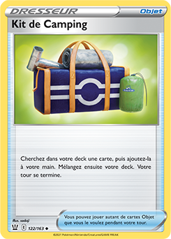 Carte Pokémon Kit de Camping 122/163 de la série Styles de Combat en vente au meilleur prix