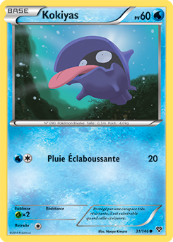 Carte Pokémon Kokiyas 31/146 de la série X&Y en vente au meilleur prix