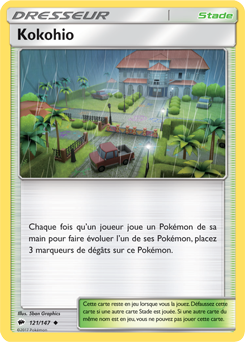 Carte Pokémon Kokohio 121/147 de la série Ombres Ardentes en vente au meilleur prix