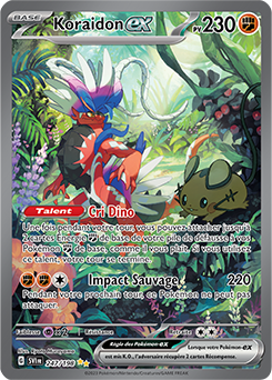 Carte Pokémon Koraidon ex 247/198 de la série Écarlate et Violet en vente au meilleur prix