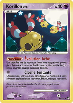 Carte Pokémon Korillon 42/123 de la série Trésors Mystérieux en vente au meilleur prix