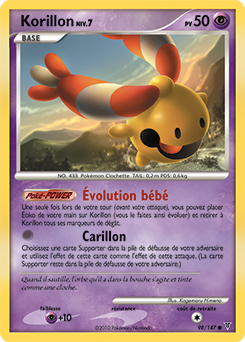 Carte Pokémon Korillon 98/147 de la série Vainqueurs Suprêmes en vente au meilleur prix