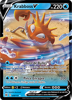 Carte Pokémon Krabboss V 028/172 de la série Stars Étincelantes en vente au meilleur prix