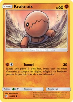 Carte Pokémon Kraknoix 108/236 de la série Éclipse Cosmique en vente au meilleur prix