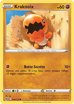 Carte Pokémon Kraknoix 074/172 de la série Stars Étincelantes en vente au meilleur prix