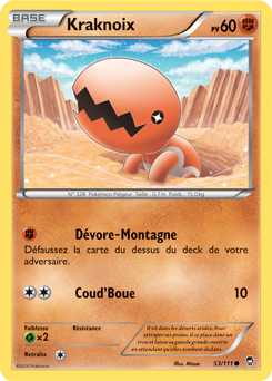 Carte Pokémon Kraknoix 53/111 de la série Poings Furieux en vente au meilleur prix