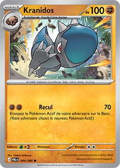 Carte Pokémon Kranidos 44/84 de la série Nuit Noire en vente au meilleur prix