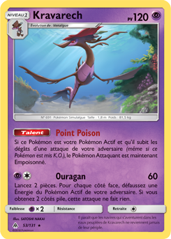 Carte Pokémon Kravarech 53/131 de la série Lumière Interdite en vente au meilleur prix