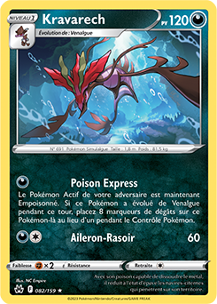 Carte Pokémon Kravarech 082/159 de la série Zénith Suprême en vente au meilleur prix