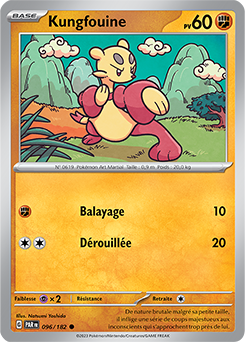 Carte Pokémon Kungfouine 96/182 de la série Faille Paradoxe en vente au meilleur prix